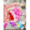 HOZKEAP 10 Packs Bulk Turtle Mini pop Fidget Keychain，Boys and Girls kids Birthday Party Favors Supplies Classroom summer Students Gifts Prize