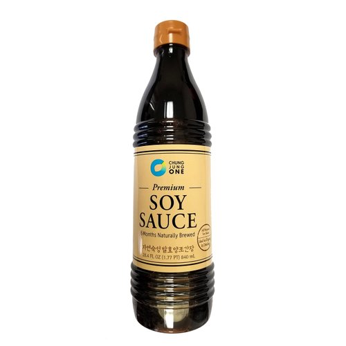 Chung Jung One Premium Korean Premium Soy Sauce 840ml (28.4 oz) (6 Months Naturally Brewed (Yangjoganjang))