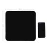 2 Pcs Jumbo Black Suede Cleaning Cloth for Glasses Eyeglasses Camera Lens Cell Phone Screen Laptops Telescope LCD Screen, 12 x 12 inch