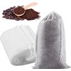 Yzurbu 100pcs Cold Brew Coffee Bags, 6'' x 8'' No Mess Disposable Filter Bag with Drawstring for Coffee Grounds & Ice Tea