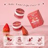 ANAI RUI Lip Scrub & Lip Mask Stocking Stuffers, Lip Exfoliator Scrub and Moisturizer Christmas Gifts, Lip Scrubber Exfoliator & Sugar Lip Scrub with Vitamin C, Lip Sleeping Mask Gift Set for Women