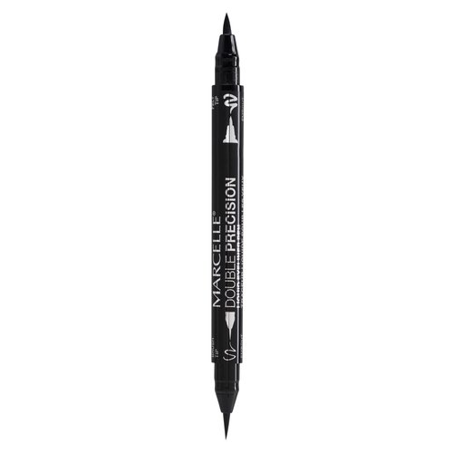 Marcelle Double Precision Liquid Eyeliner Pen, Intense Black, Hypoallergenic and Fragrance-Free, 0.04 fl oz