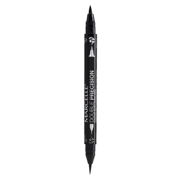 Marcelle Double Precision Liquid Eyeliner Pen, Intense Black, Hypoallergenic and Fragrance-Free, 0.04 fl oz