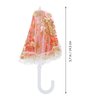 Totority Mini Umbrella Cute Doll Umbrella,15 Pcs Mini Parasol Toys Mini Lace Umbrella Beach Toys Small Parasol Prop Mini Vintage Umbrella Kids Play House Accessories Miniature Umbrella
