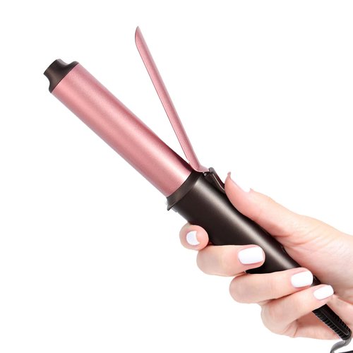 LANDOT Mini Curling Iron Hair Curler: 1 Inch Small Curling Wand for Short Hair - Ceramic Dual Voltage Travel Size Curling Iron with Adjustable Temperature