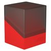 Ultimate Guard Boulder Synergy 100+, Deck Case for 100 Double-Sleeved TCG Cards, Black/Red, Secure & Durable Storage for Trading Card Games