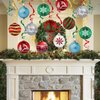48 Pieces Christams Party Hanging Swirl Set Decorations Xmas Hanging Ornament for Home Birthday Xmas Party Supplies