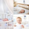 Baby Monitor Crib Mount with 20 Inch Flexible Twist Mount for Tripod Thread Cameras, Moonybaby, VTech VM901, VH919HD / Babysense VBM55 / Momcozy BM01