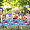 116 Pcs Airplane Birthday Party Decor Time Flies Paper Plates Napkins Forks Cups Tablecloth Banner Dinnerware for Aviation Theme Boys Baby Shower 1st 2nd 3rd 4th Bday Party Supplies Decorations
