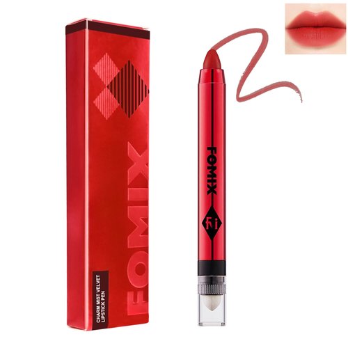 Velvet Matte Lipstick Stick with Brush-2 in 1 Double Head Lip Crayon, Waterproof Long Lasting Lip Stain Lip liner Non-stick Lipgloss Pencil Lipstick, Lip Makeup Pen, Thanksgiving Gift for Girl Women-999#