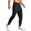G Gradual Men's Golf Joggers Pants with Zipper Pockets Stretch Sweatpants Slim Fit Track Pants Joggers for Men Work Running (Black, L)