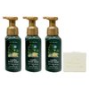 Bath & Body Works Vanilla Bean Noel 3 Pack Foaming Hand Soap Bundle with a Natural Oats Bar Soap - Full Size