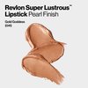 Revlon Super Lustrous Lipstick, High Impact Lipcolor with Moisturizing Creamy Formula, Infused with Vitamin E and Avocado Oil in Gold Pearl, Gold Goddess (041), 0.6 Ounce (Pack of 1)