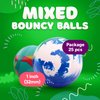 Bouncy Balls Assorted Bulk Toys Pack 25psc 1.26inch 32mm - Super Ball for Toddlers and Adults Party Favors Pinata Filler Goodie Bags Stuffers for Kids Treasure Box Toys for Classroom Carnival Prizes
