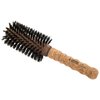 Ibiza Hair Professional Round Boar Hair Brush (G4, 65mm), Hybrid Swirled Boar & Carbon Fiber Nylon Bristles with Cork Handle, For Crown of the Head Volume, Add Texture & Shine for Medium to Long Hair