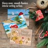The Best Card Company - 10 Thank You Christmas Cards with Envelopes - Boxed Gratitude Assortment, Xmas Holiday Cards (4 x 5.12 Inch) - Season's Beachin M6651XTB
