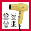 REVLON Compact Hair Dryer | 1875W Lightweight Design, Perfect for Travel, (Yellow)