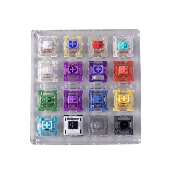 Akko 16-Key Switch Tester Mechanical Keyboards Acrylic Testing Tool Mechanical Keyboard Switches