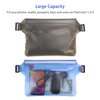 SYNCWIRE Waterproof Pouch Bag with Adjustable Waist Strap, Blue and Black, Medium, Polyvinyl Chloride (PVC), 2 Pack
