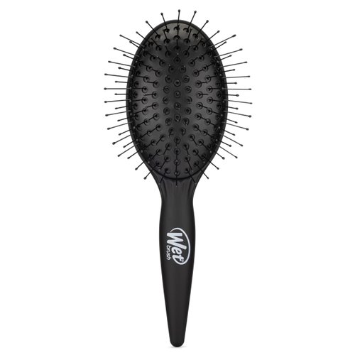 Wet Brush Easy Blowout Detangling Hair Brush, Black, Edgeless HeatFlex Bristles for Blow Dry, Ergonomic Soft-Touch Handle, Maximum Volume, Ceramic Coating Pad Smooths & Straightens