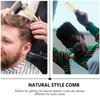 Healifty Buffalo Horn Fine Tooth Comb Handmade Anti Static Natural Sheep Horn Comb Detangling Massage Comb Hair Styling Grooming Comb for Women Men Light Yellow