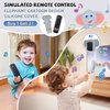 KIRALUMI Baby Remote Control Toy with Silicone Teether Cover - Baby Musical Toys, Early Number Learning in 3 Languages (English, Spanish & French), Preschool Boys Girls Toys Gift 6, 12, 18 Months.