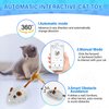 Cat Toys APP Bluetooth Smart Cat Mouse Toys Electronic Interactive Hunting Cat Toy for Indoor Mice Toys Automatic Moving Remote Control Cat Toy Exercise Cat for Bored Indoor USB Rechargeable（Gray）