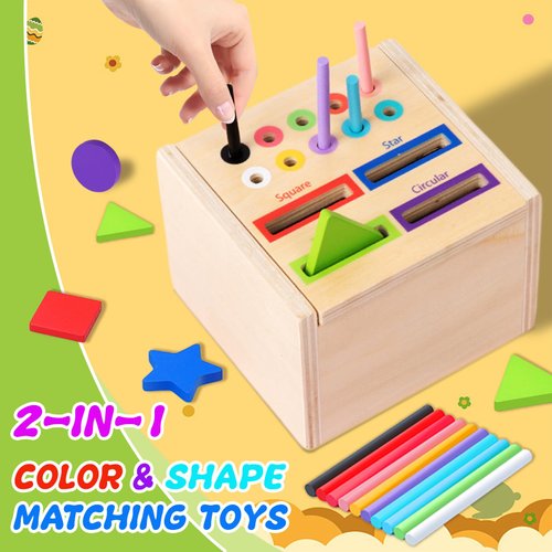 Color Sorting Toys for Toddlers 2 3: Fine Motor Skill Toys for 2-3 Year Old| Color Matching Toys Preschool Learning Activities| Busy Board Matching Game for Baby Boys and Girls Gifts