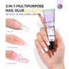 SAVILAND Gel X Nail Glue: 30-Day Lasting Solid Nail Glue Gel for Press On Nails 20 g Strong Gel Nail Glue U V Nail Glue Gel Fake Nails Glue 3D Nail Art Non-Sticky Gel Home Salon DIY Starter SSProTip X