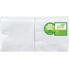 Amscan Big Party Pack 125 Count Beverage Napkins, White (ECO)