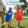 Jeowoqao Toddler Girls Dress up Costumes, Princess Dress Up Clothes for Little Girls, Kids Dress Up Pretend Play Set with Supergirl Princess Costumes Toy Gift for Girls Ages 3-6 Years
