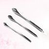 3pcs Mini Spatula for Cosmetics Stainless Steel Makeup Spatula Reusable Applicator Beauty Scoops for Cosmetics