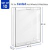 Display Case Compatible with Carded Model Cars, 1:64 Model Car Protector Display Case for Carded Diecast Cars, No Movement Design-(Ultimate 10 Packs)