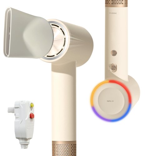 Hair Dryer High Speed Ionic Blow Dryer, Professional 110,000 RPM Travel Portable Hair Dryer with ...