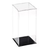 uxcell Acrylic Clear Display Case Box Dustproof Protection Showcase Cube Collectibles Show Box 3.9x3.9x9.8inch