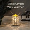 Wrought Iron Crystal Wax Melt Warmer Electric Oil Burner Wax Melt For Home, Kitchen, Living Room, Bedroom, SPA(Silver)