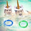 Joliyoou Unicorn Party Games, Inflatable Ring Toss Game Set Include 2 Pieces Unicorn and 12 Pieces Toss Rings, Party Game Favors 2 Pack