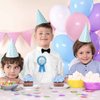 Birthday Boy Tinplate Badge Pin,Child's Birthday Gift,Baby Boy Award Ribbon,Rosette Button Pins Party Decorations Supplies,Light Blue 1pcs
