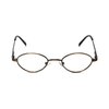 Calabria Flex Collection Designer Eyeglasses FL-66 in Antique Brown 44mm DEMO LENS
