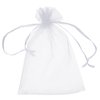 Boshen 100/200PCS Organza Gift Candy Sheer Bags Mesh Jewelry Pouches Drawstring Bulk for Wedding Party Favors Christmas (5" X 7"(100PCS), White)