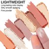 GEUUFEA 8 Colors Nude Eyeshadow Palette-Warm Neutral Shade, Long Lasting & Blendable Matte and Shimmer Eye Shadow Palette Makeup for Beginner