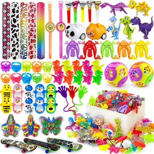 XIPEGPA 65PCS Party Favors Toy Assortment for Classroom Rewards Bulk Toys Birthday Party Toys Goodie Bag Filler Treasure Box Gifts for Boys and Girls