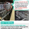 Upgraded W10546503 Dishwasher Top Rack Adjuster Compatible with Kitchenaid Dishwasher Parts Upper Rack WPW10546503 Dishwasher Replacement Parts for Whirlpool Kenmore Dishwasher Rack-10pcs