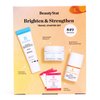 BeautyStat Brighten & Strengthen Daily Travel Starter Kit: 10ml Universal C Skin Refiner, 10ml Probiotic Moisture Boost Cream, 30ml Microbiome Purifying Cleanser, (3) Triple Action Daily Peels