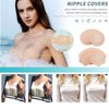 Brozigo 80PCS Nipple Cover 80PCS Pasties Nipple Covers for Woman 40 Pairs Self-adhesive Breast Petals for Summer Dress Beige