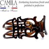 Camila Paris NV73 French Hair Claw Clips for Women - 3 inch Jaw Fashion Durable Styling Accessories, Strong Hold No Slip Grip, Made in France, Tortoise