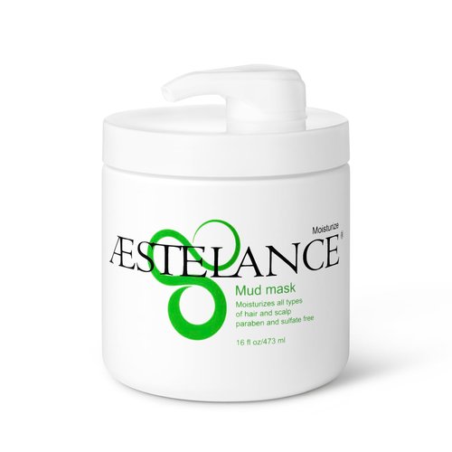 Aestelance Mud Mask for Hair and Scalp, Natural Treatment for Dry, Damaged and Overprocessed Hair 16 oz