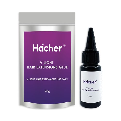 V Light Hair Extensions Glue, Hair Extensions Glue for V Light System Kit Use Only(20g/1 PACK)