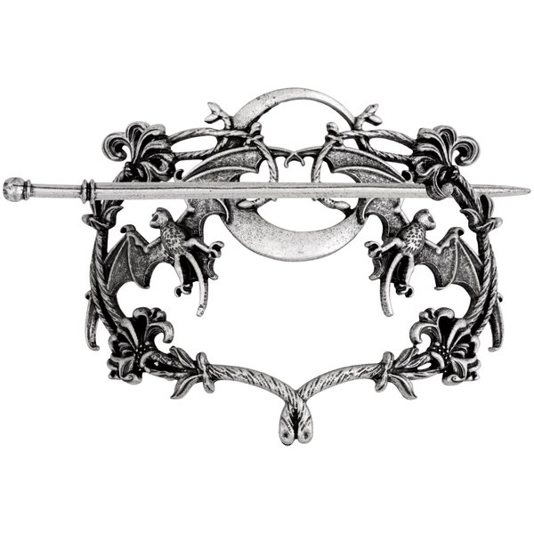 HAQUIL Crescent Moon Bat Hairpin Metal Bat Wings Hair Barrettes Vintage Gothic Hair Clip for Women