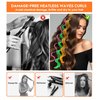 42 Pieces Heatless Waves Hair Curler, No Heat Damage Wavy Hair Curlers with 2 Sets of Styling Hooks, Heatless Curls for Women Girls Long Medium Short Hair(4 Colors,30cm/ 11.8")